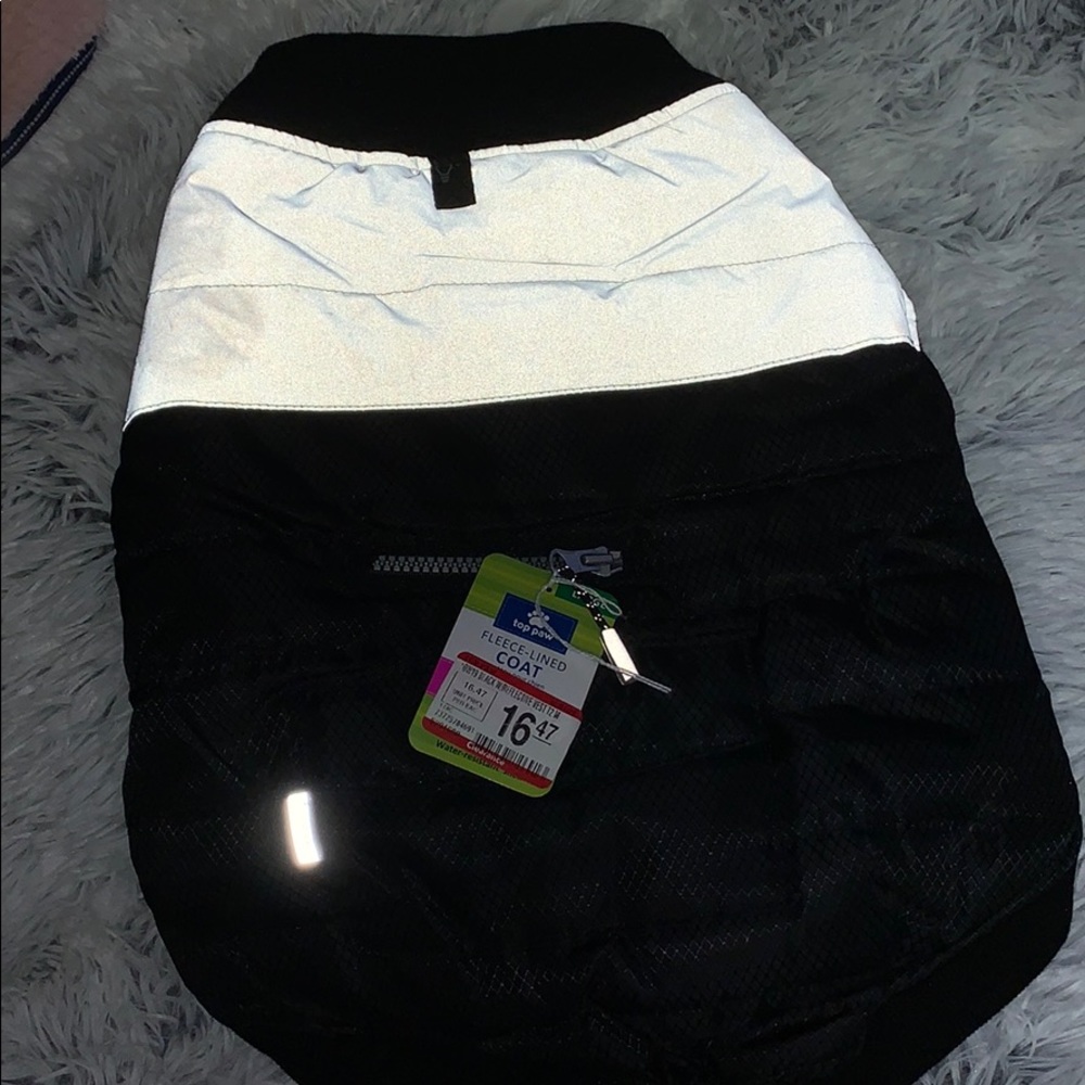 Top Paw Black Reflective Vest for dogs